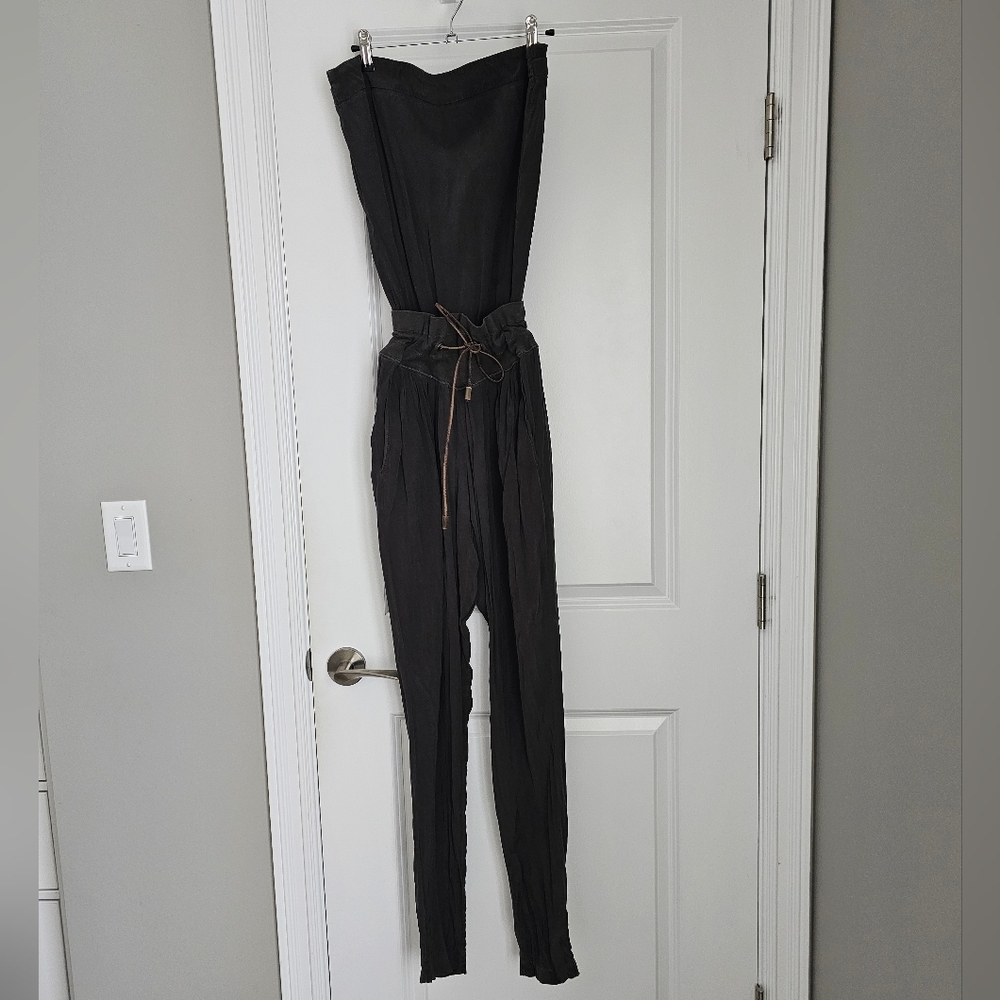 Brunello Cuccinelli 100% Silk Strapless Romper